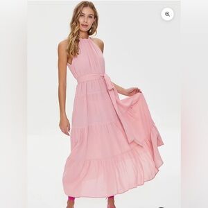 Forever 21 pink Maxi dress Sz Large